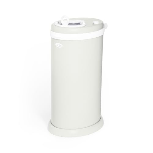 Image of Ubbi Stainless Steel Diaper Pail, No Special Bags, Odor-Locking, Matte Oat
