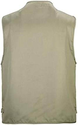 OlyljpinZ Vissersvest voor heren, met meerdere zakken, zomer, outdoor, mesh, fotografie, reizen, wandelen, vest, Groen, XL OlyljpinZ Vissersvest voor heren, met meerdere zakken, zomer, outdoor, mesh, fotografie, reizen, wandelen, vest, Groen, XL