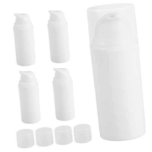 DEARMAMY 5 Botellas Exprimibles Pequeñas Para Loción Champú Base De Maquillaje Viaje Crema Tubos De Viaje Pp