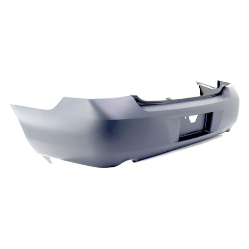 Image of FitParts Compatible with Chevrolet Impala 2006-2016 Rear Bumper Cover | Primed, With Exhaust Opening, With Dual Exhaust, Sedan, Police, Ready to Paint, OEM 19120961, GM1100736