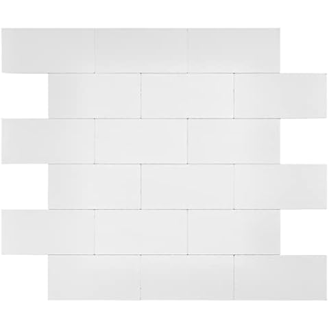 Avant Decor | Stone Composite Subway Tile | Peel and Stick Kitchen Backsplash Tiles | Stick On Wall Tiles | Easy DIY Installation | 5” x 5” | Sample Tile Cover