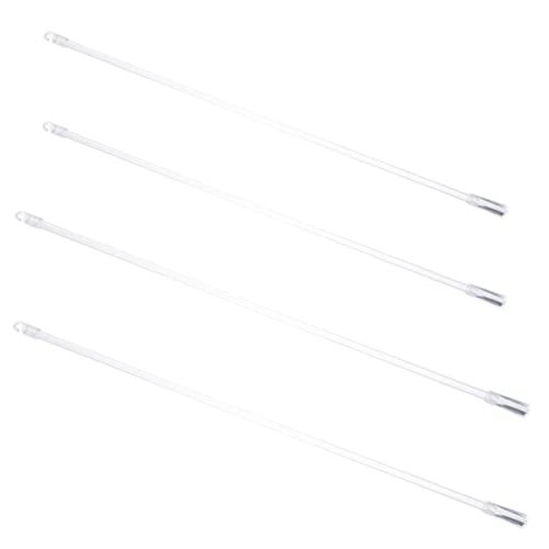 PRETYZOOM 4pcs Fiberglass Blind Tilt Wands with Hook Vertical Blind Rods Lightweight Curtain Pull Accessories Easy Installation for Use