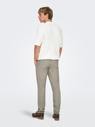 Only & Sons Herren Onsmark Pete Slim Dobby 0058 Pant Noos Hose, Fallen Rock, 32W / 32L EU – Ansicht 5