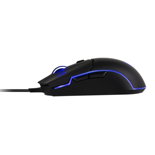 Image of Cooler Master CM110 RGB Wired Gaming Mouse - 6000 DPI Optical Sensor, Ambidextrous Claw /Palm Grip Design, 6 Buttons - Matte Black