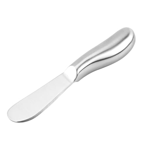 GRIRIW Butter Knife Stainless Steel Butter Spreader Cheese Spatula Cake Icing Knife Jam Spreader Set