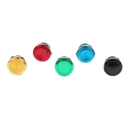 Bouton poussoir métallique 22mm plat pour réparer un tableau de bord