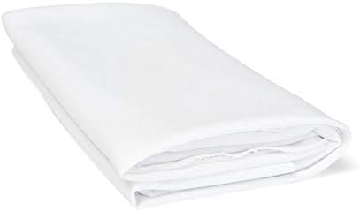 Flushbay Speaker Grill Cloth Black Speaker Fabric Protective Dustproof Mesh Cloth Stereo Fabric for Audio Amplifier Speaker Repair 50x160cm/19.7’’x63’’ (White)