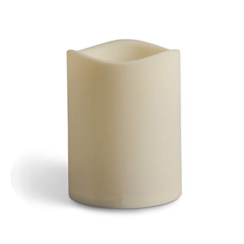 Everlasting Glow 6"D X 6"H Led Out. Pillar Christmas, 6Inl X 6Inw X 6Inh, White #TOP4
