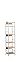 Kit Closet 2150032003 - Scaffale in metallo kala 34 cm, metallo/faggio, 34 x 30 x 150
