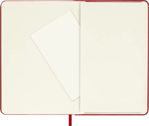 Image of Moleskine Classic Notebook, Pocket, Squared, Red, Hard Cover (3.5 X 5.5)