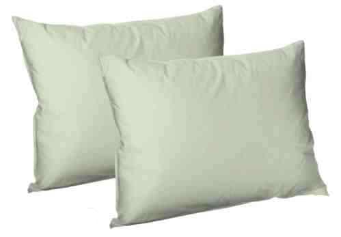 AR Plain Dyed PolyCotton Pair Pack of Housewife Pillow Cases Colour Sage Green