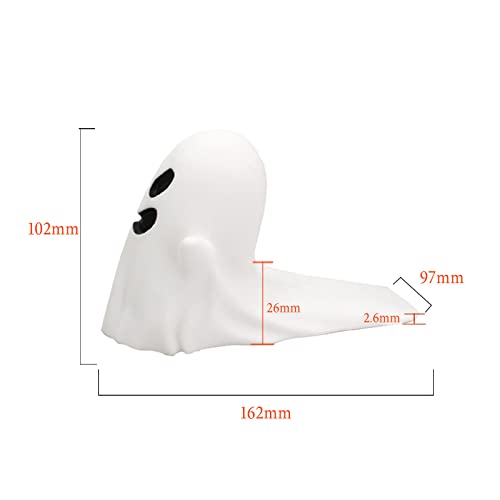 Halloween Decor Door Stopper, Luminous Ghost Door Stop Decorative Doorstop,Door Wedge For Home And Office, White #TOP1