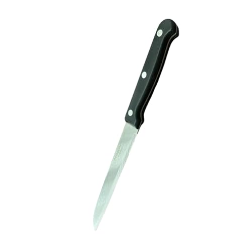 Reldor 5-Inch Kitchen Knife, Sharp Vegetable Knife, Stainless Steel Blade with Ergonomic Bakelite Handle, Ideal for Precise Slicing, Dicing, and Chopping Vegetables, Fruits, Black