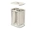 Joseph Joseph Tota 90 liter/23.8 gallon Laundry Hamper Separation Basket with lid, 2 Removable Washing Bags with Handles - Ecru