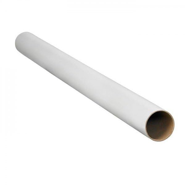 Genérico Pack 16 tubos de carton blanco 7,6x100cm con tapas incluidas, ideal para envios, portadocumentos, portaplanos.