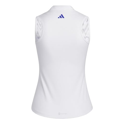 Image of adidas Girls' Heat.rdy Sleeveless Printed Golf Polo Shirt