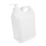 ARTSEWPLY Botella Dispensadora Bomba de Presión Recipiente para Leche Jabón o Gel Diseño Elegante y Capacidad Grande para Baño y Cocina Color Blanco Translúcido