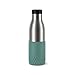 Emsa N31112 Bludrop Sleeve Trinkflasche | 0,7 Liter | 100 % dicht | Quick-Press Verschluss | Ergonomischer 360° Trinkgenuss |12h warm, 24h kühl | spülmaschinenfest | Edelstahl | Petrol