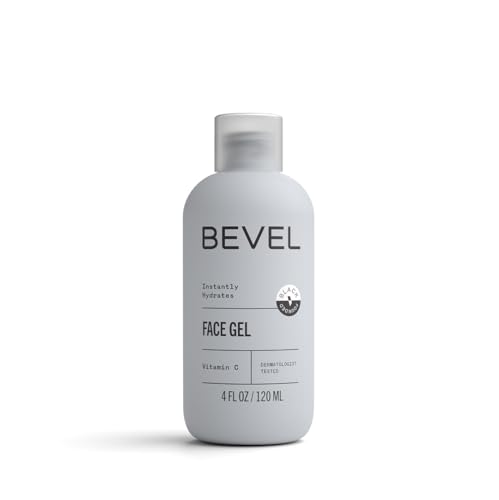 Bevel Face Moisturizer for Men with Vitamin C and Tea Tree Oil, Clear, Lightweight Face Lotion Gel,...