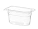 Produktbild HENDI Gastronormbehälter, Temperaturbeständig von -40° bis 80°C, Skalierung, Geruchs- und geschmackneutral, 1L, Polypropylen, GN 1/9, 176x108x(H) 100mm, Transparent