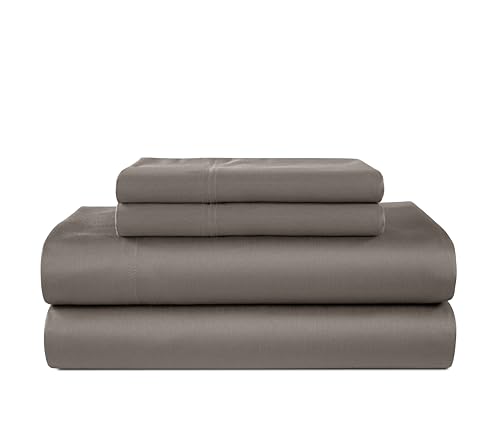 MyPillow 1200 Thread Count Supima Cotton Queen Sheet Set Ultra Soft Deep Pocket 18 Fitted Breathable & Durable 4-Piece Bedding Set for Luxury Hotel Quality Comfort - Queen Gray
