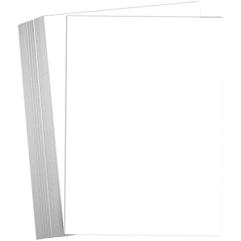 Hamilco 8.5 x 11" White Cardstock Paper Pack Cover