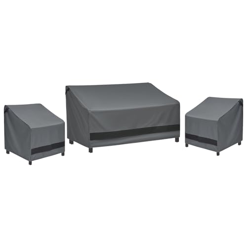 Loriano 3-Piece Patio Furniture Chair Covers Set,...