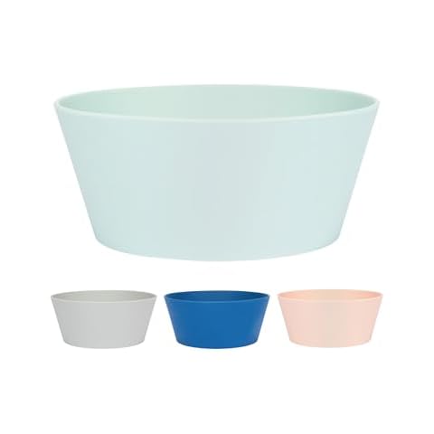 Waggo Habit Silicone Dog Bowl for All Breeds - Modern Heavyweight Silicone, Durable Pet Food and Water Dish Crock, Dishwasher Safe (Cloud) Cover