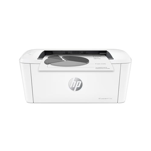 HP LaserJet M110w 7MD66F, Stampante a Singola Funzione Laser A4 Monocromatica, Stampa Fronte e Retro Manuale in Bianco e Nero, 20 ppm, Wi-Fi, HP Smart, Bianca