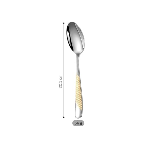 Image of Stainless Steel Dinner Spoons Set, Durable & Cost-Effective & Dishwasher Safe, Food-Grade Stainless Steel Spoons, Cutlery for Home, Kitchen or Restaurant (6 Pc Big Spoon, Silver)