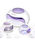 Portable Nail Dryer with Fan & LED Light by TOUCHBeauty Upgraded Non-Blacken Hands Mini Size Ideal for Regular Nail Polishes Best for Kids