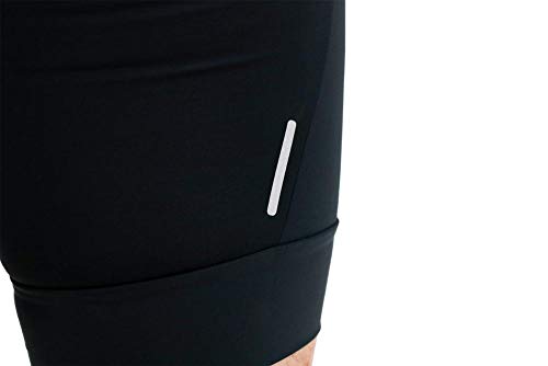 Bermuda de Compressão Masculina para Corrida Hupi Run, Cor: Preto, Tamanho: P