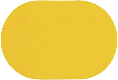d-c-fix manteles individuales Colora Uni amarillo - lavables antimanchas plastico PVC - tapetes para mesa salvamanteles bajoplatos mantelitos - 30 cm x 45 cm rectangular