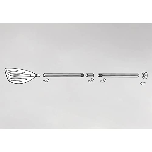 INTEX 59623E 48" Deluxe French Oars: Easy 3 Piece Assembly – Ribbed Blade – Retainer Rings – TUV RL approved – Perfect for Inflatable Boats