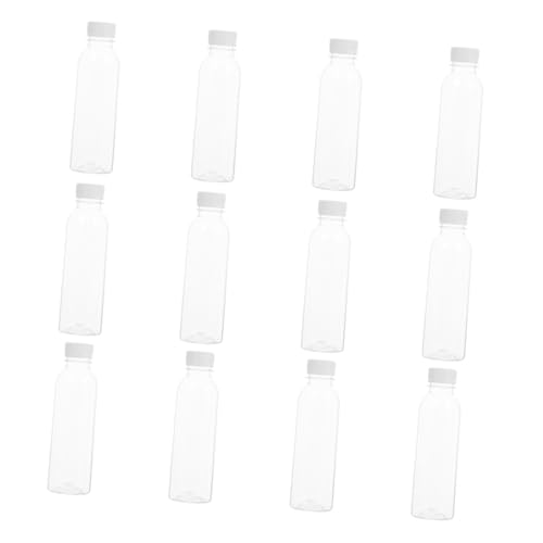 COLLBATH 30Pcs Transparent Plastic Drinking Bottles Reusable Juice Containers Extra Thick for Milk and Beverage Storage Safe and Reliable for Events