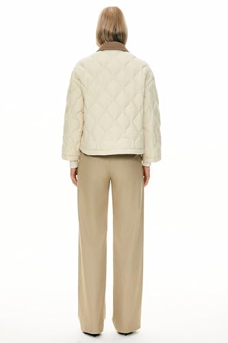 Orolay Women's Lightweight Quilted Jacket Puffer Cropped Down Coat Zip Up Warm with Pockets for Fall and Winter2