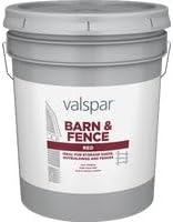 Valspar 5-Gallon Exterior Flat Red Paint and Primer in One