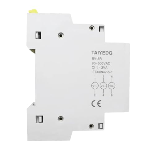 Voltmètre triphasé AC 80-500V boîtier robuste et affichage LED BV-3R - 3