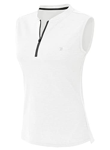 YSENTO Damen Golf Shirt Poloshirt Ärmelloses Tennis Shirt Leicht Quick Dry...