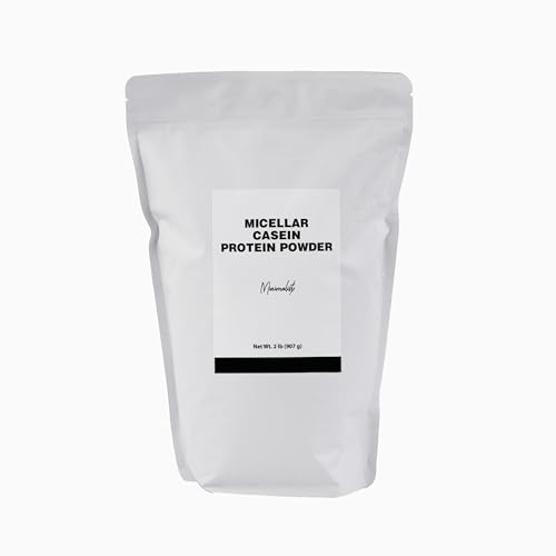 Minimalist Micellar Casein Protein Powder, Ideal for Sustained Nutrition and Overnight Support, Packaged for Convenience in a Resealable Bag (2 Pound)