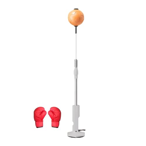 rockible Boxing Reflex Ball Boxing Reaction Ball Adjustable Height Boxing Punching Bag with Stand for Exercise Workout, Ball w Boxing Gloves