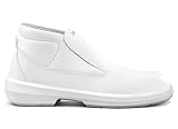 ARTRA Aragonit 842 rutschfeste Slipper high, metallfrei, weiße Arbeitsschuhe MIT Kunststoffkappe, Lebensmittel, Küche, Klinik, S2, SRC (Numeric_44)
