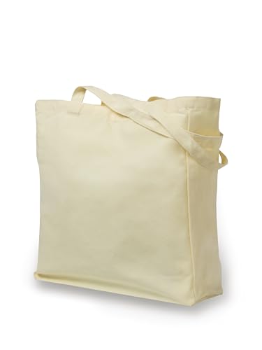CLAMATO Tote Bag 38 x 42 x 10 cm Bolsa de tela de algodón ecológico base ancha 10 cm 340 g/m2 resistente (Liscia)