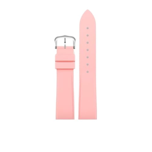 Bracelet montre caoutchouc fluoré souple Cartier Santos Dumont nuance rose chaud