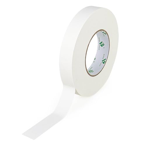 Image of BOMEI PACK White Gaffer Tape, Matte Non-Reflective, 1inch x 60yds No Residue Hand Tear Self-Adhesive Gaffer Tape for Labeling, Cable, Stage, Photo Studio, Painters and Duct Repair, 1 Pack