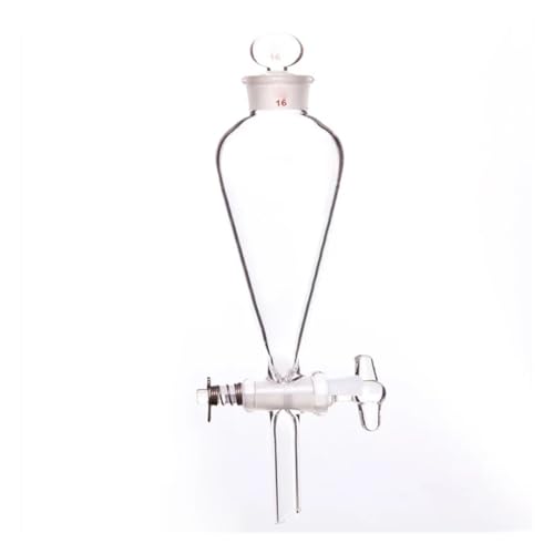 Entonnoir de separation en verre F78 avec rodage superieur et valve de 2 mm