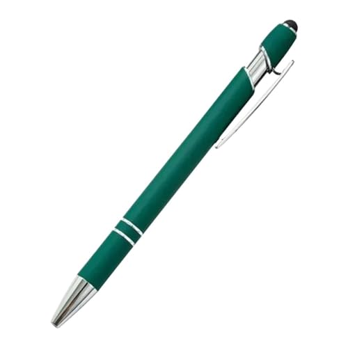 Stylo à bille en métal tactile vert olive pour éviter les traces de doigts sur écran
