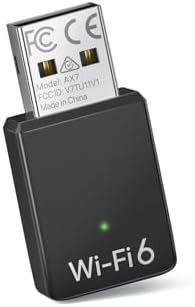 BrosTrend Mini AX900 Wi-Fi 6 Linux WiFi Adapter for Ubuntu, Mint, Debian, Raspberry Pi OS, Zorin, Kubuntu, PureOS, Windows 11/10 etc., USB WiFi Adapter for PC, Dual Band 5GHz + 2.4GHz, Wireless Dongle