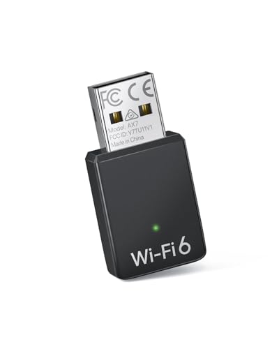 BrosTrend AX900 Mini Clé WiFi Linux pour Ubuntu, Mint, Debian, Zorin, Raspberry Pi OS, Kubuntu, Mate, Windows etc. Clé USB Dongle WiFi Linux Wi-Fi 6 Double...
