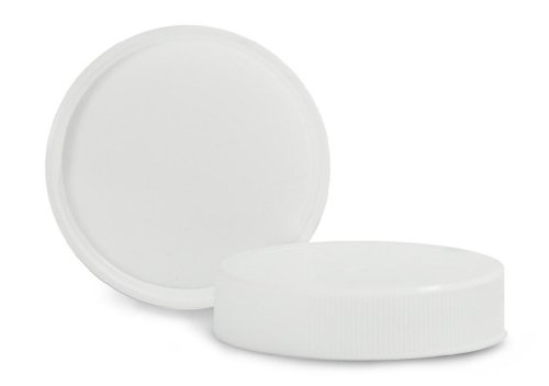 Qorpak CAP-00369 White Ribbed Polypropylene Cap with SturdeeSeal Polyethylene Foam Liner, Ribbed Style, 38-400 Neck Finish (Case of 3750)